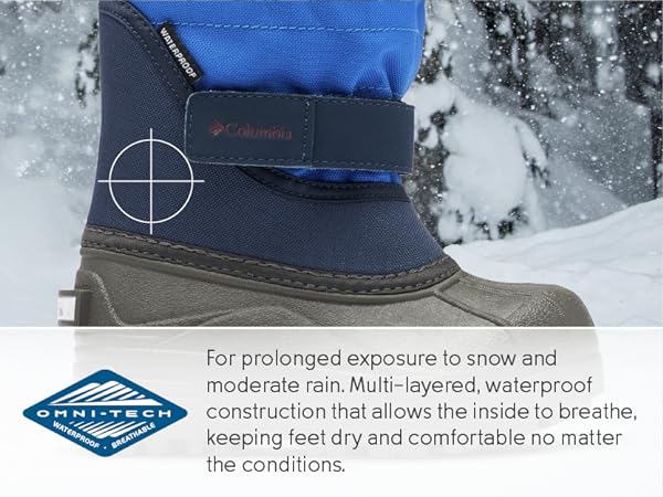 Waterproof snow proof boots for youth, Omni-Tech