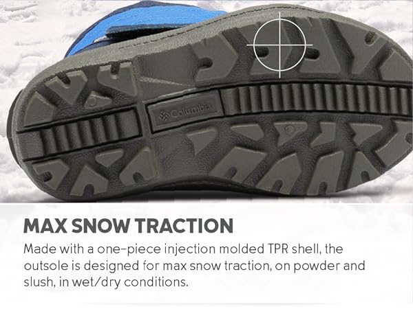 Snow boots with great traction and grip