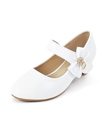 Matte white girls dress shoes