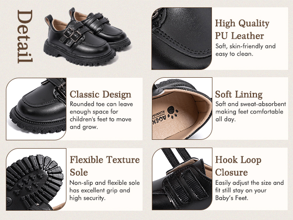 classic design soft lining high quality pu leather material flexible texture sole hook-loop closure