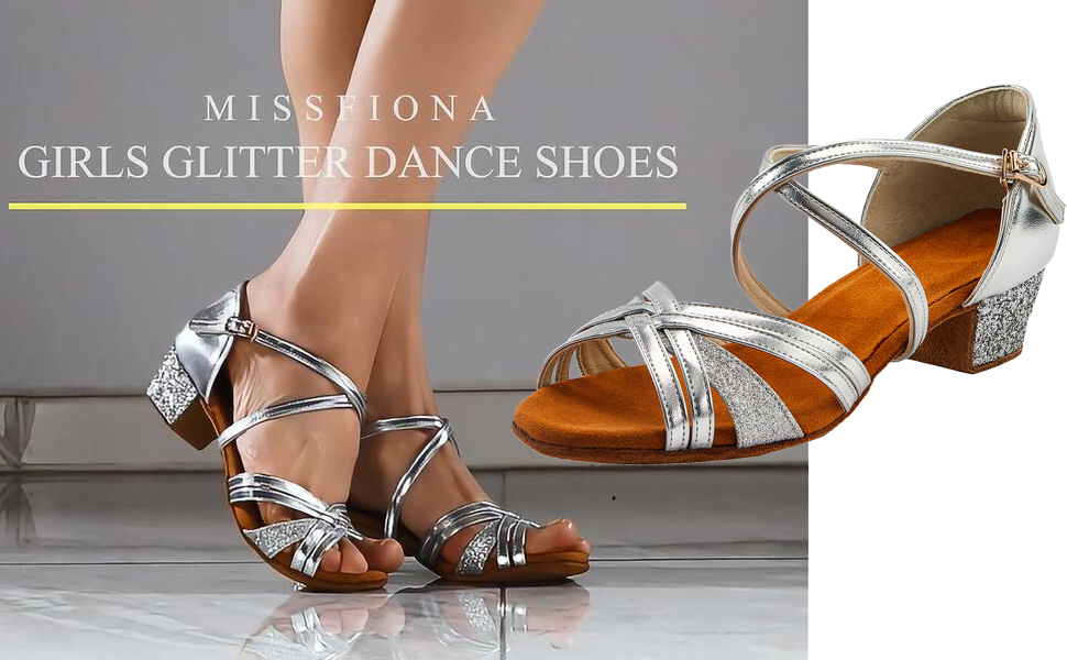 silver dance shoes girls