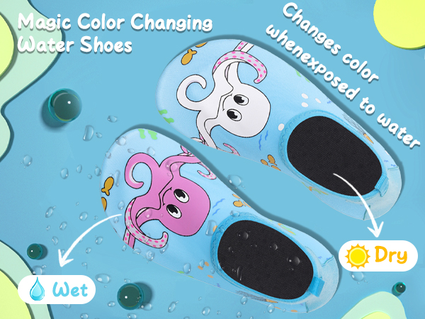 Octopus Color Changing water shoe for kids