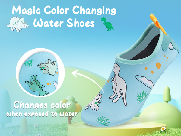 Dinosaurs Color Changing water shoe for kids