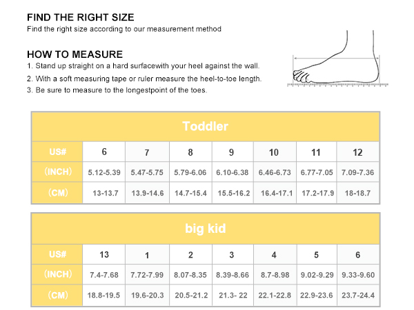 kids Size Chart