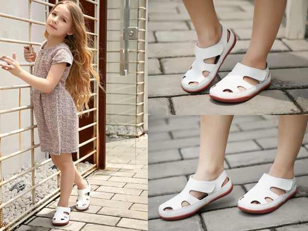 white sandals for girls