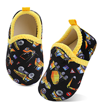 XIHALOOK Toddler Boys Girls House Slippers with Microfleece Lining Cozy Household Shoes