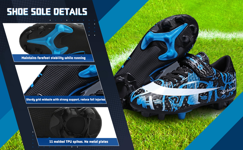 youth football cleats for kids Shoe Sole Details