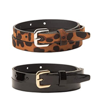 jessica simpson 2-pack skinny belts womens