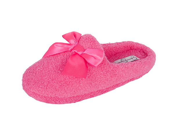 jessica simpson girls ribbon bow clog slipper