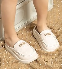 Babelvit Girls Sandals Toddler Fashion Summer Slip-on Casual Beach Shoes Breathable Closed Toe