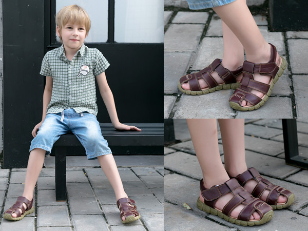 boys brown sandals