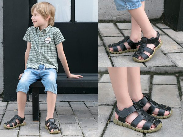 black sandals for boys