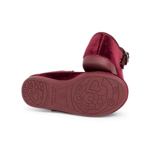 Pisamonas Girls Buckle Up Velvet Mary Janes