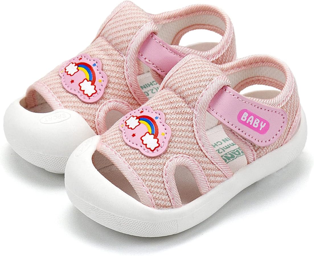 OAISNIT Baby Girls Boys Sandals Summer Sneakers Non-Slip Lightweight Beach Water Shoes Toddler First Walkers