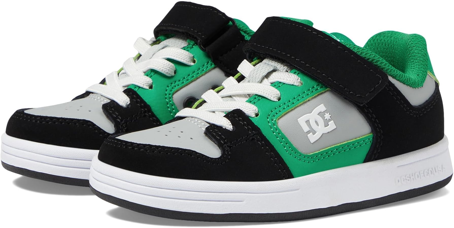 DC Girl's Unisex-Child Manteca 4 V Skate Shoe with Elastic Strap