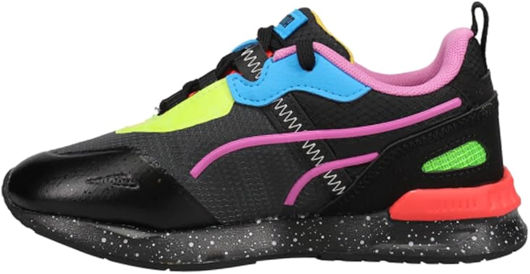 Puma Kids Girls Mirage Tech Lava Lace Up Sneakers Shoes Casual - Black, Multi