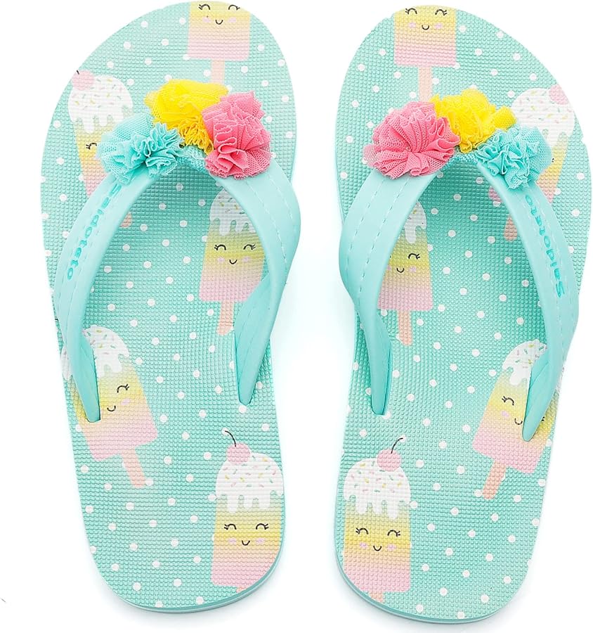 Boys Girls Flip Flops Child Summer Slip-on Thong Sandals Beach Pool Water Shoes(Little/Big Kid)