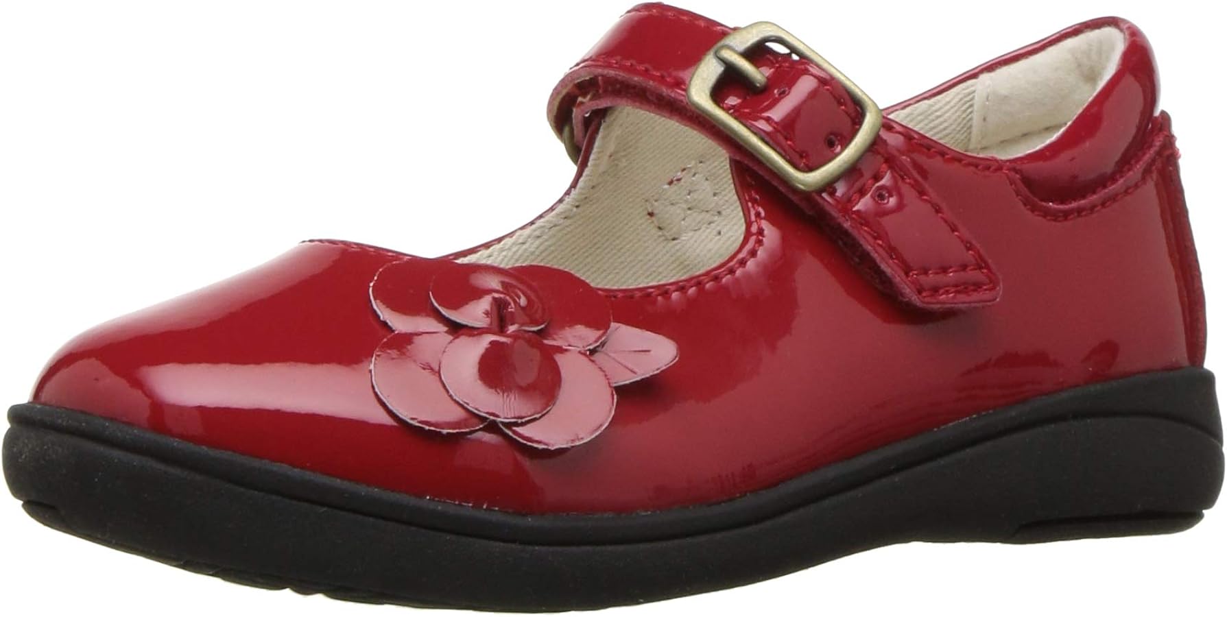 Stride Rite Girl's Ava Patent Leather Lightweight Mary Jane Flat