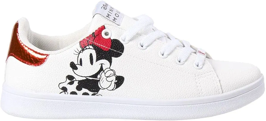 CERDÁ LIFE'S LITTLE MOMENTS White, Minnie Mouse Girls Sneakers | Sports Shoes Combination of Style, Comfort and Optimal Sports, 34 EU, White, 34 EU