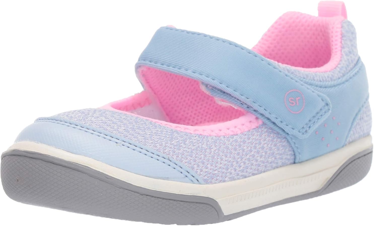 Stride Rite Baby-Girl's Rory Casual Mary Jane Flat, Blue, 10 M US Toddler