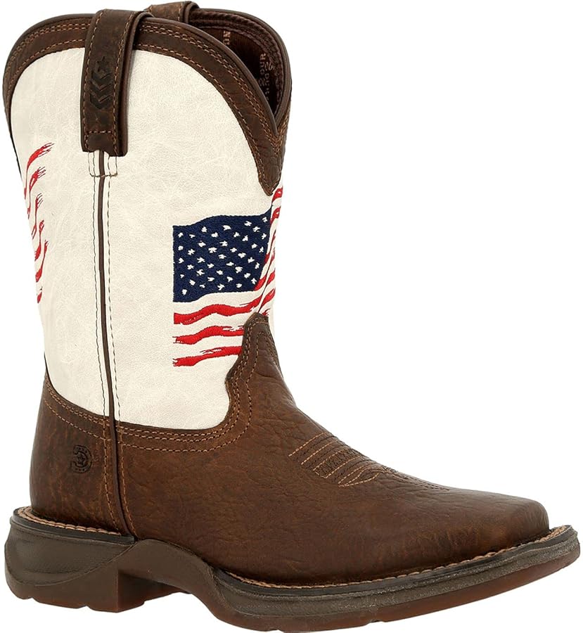 Durango Lil Little Kids Distressed Flag Western Boot