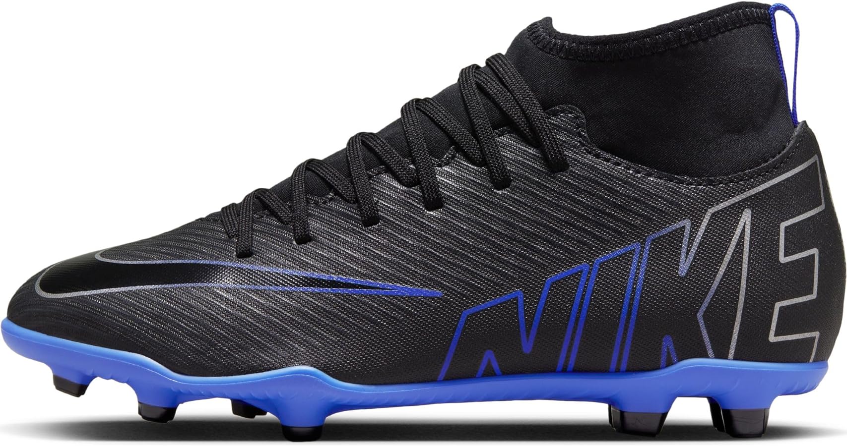 Nike Jr. Mercurial Superfly 9 Club Unisex DJ5959-040 (Black/Chrom), Size 1