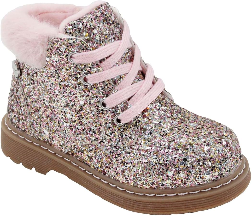 Nicole Miller Toddler Faux Fur Glitter Boots