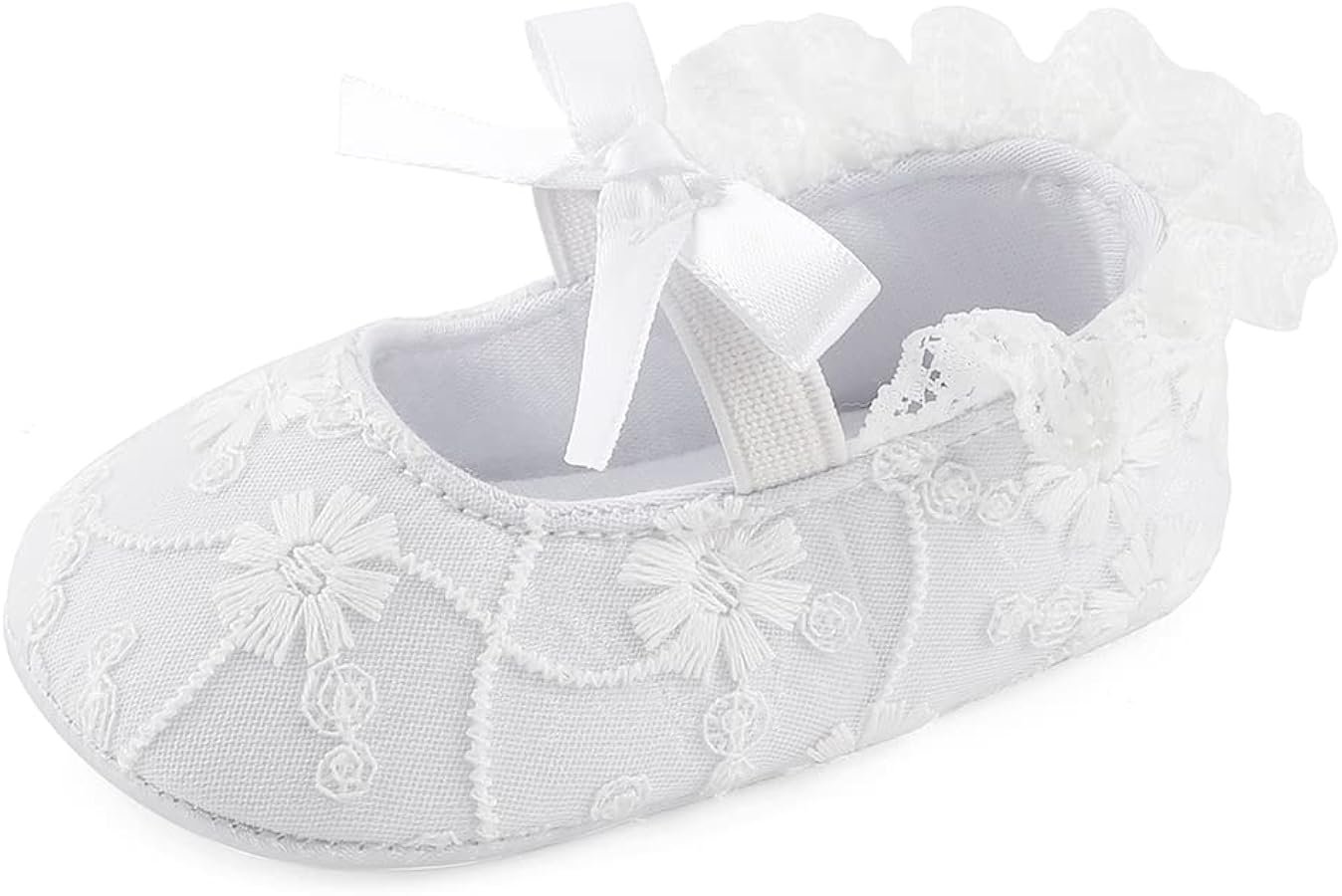 Baby Girls Princess Bowknot Soft Sole Cloth Crib Shoes Sneaker