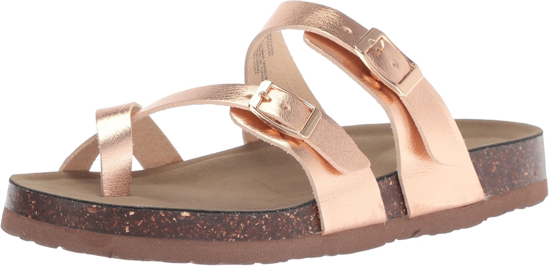 Steve Madden Girls Shoes Girls Beached Flat Sandal, Rose Gold, 2 little kid