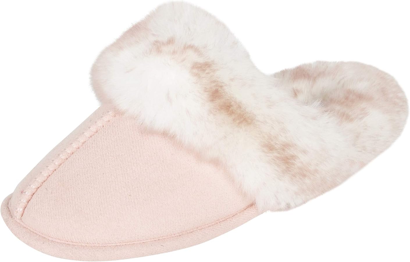 Jessica Simpson Girls Comfy Slippers - Cute Faux Fur Slip-on Shoes Memory Foam House Slipper