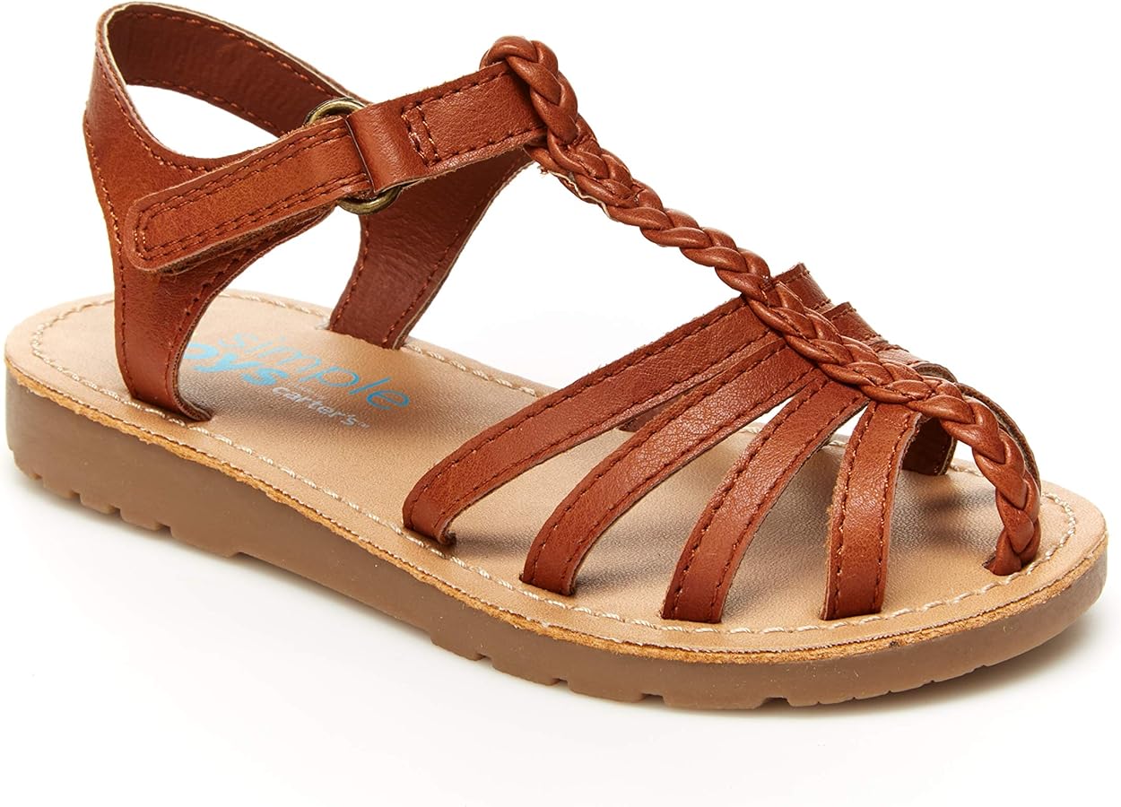 Simple Joys by Carter's girl's Freya Gladiator Sandal