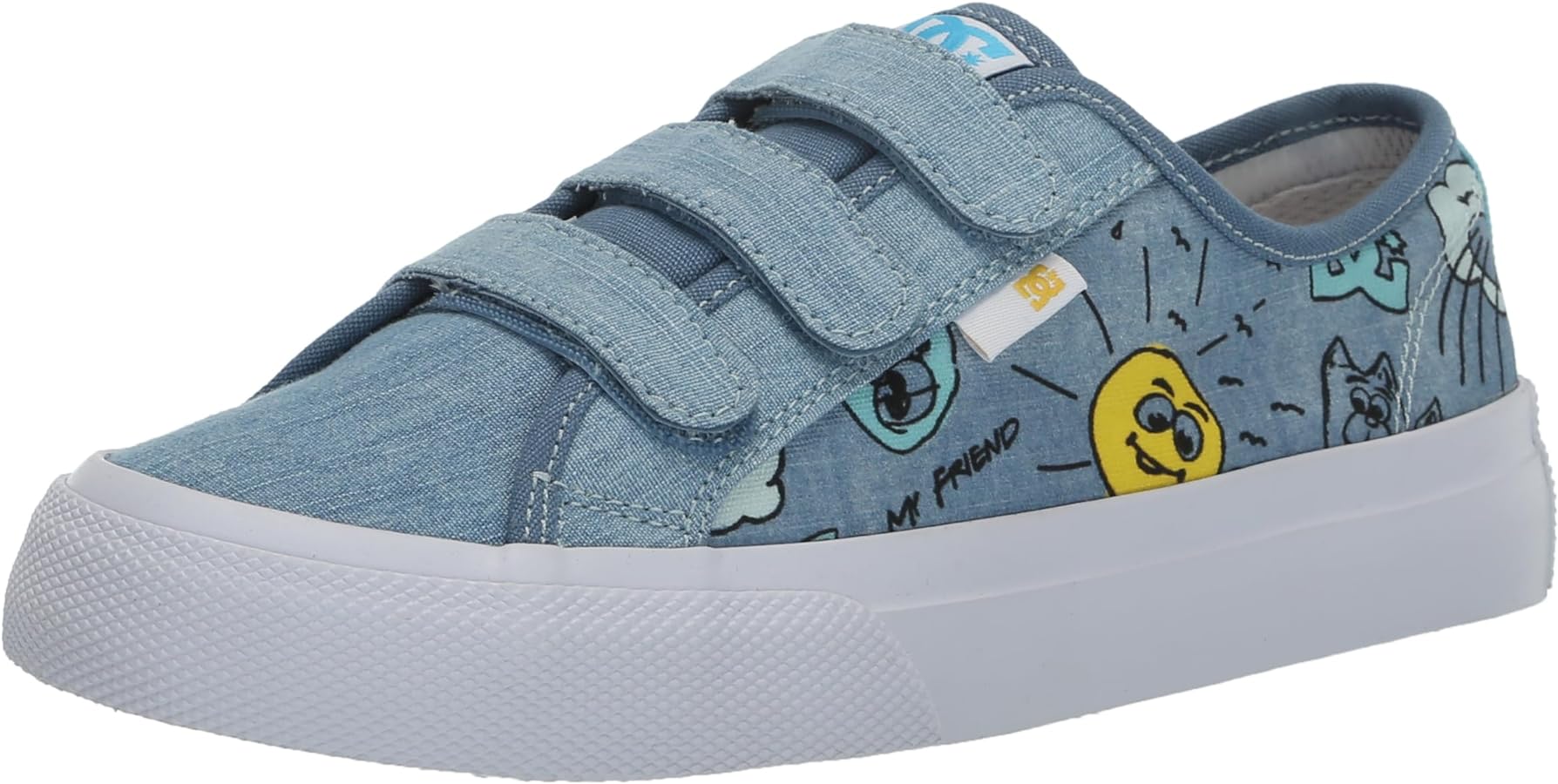 DC Girl's Unisex-Child Manual V Skate Shoe