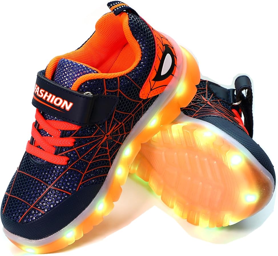 Kids Light Up Shoes Flashing Lights Bright Colors Comfortable Design for Boys Girls