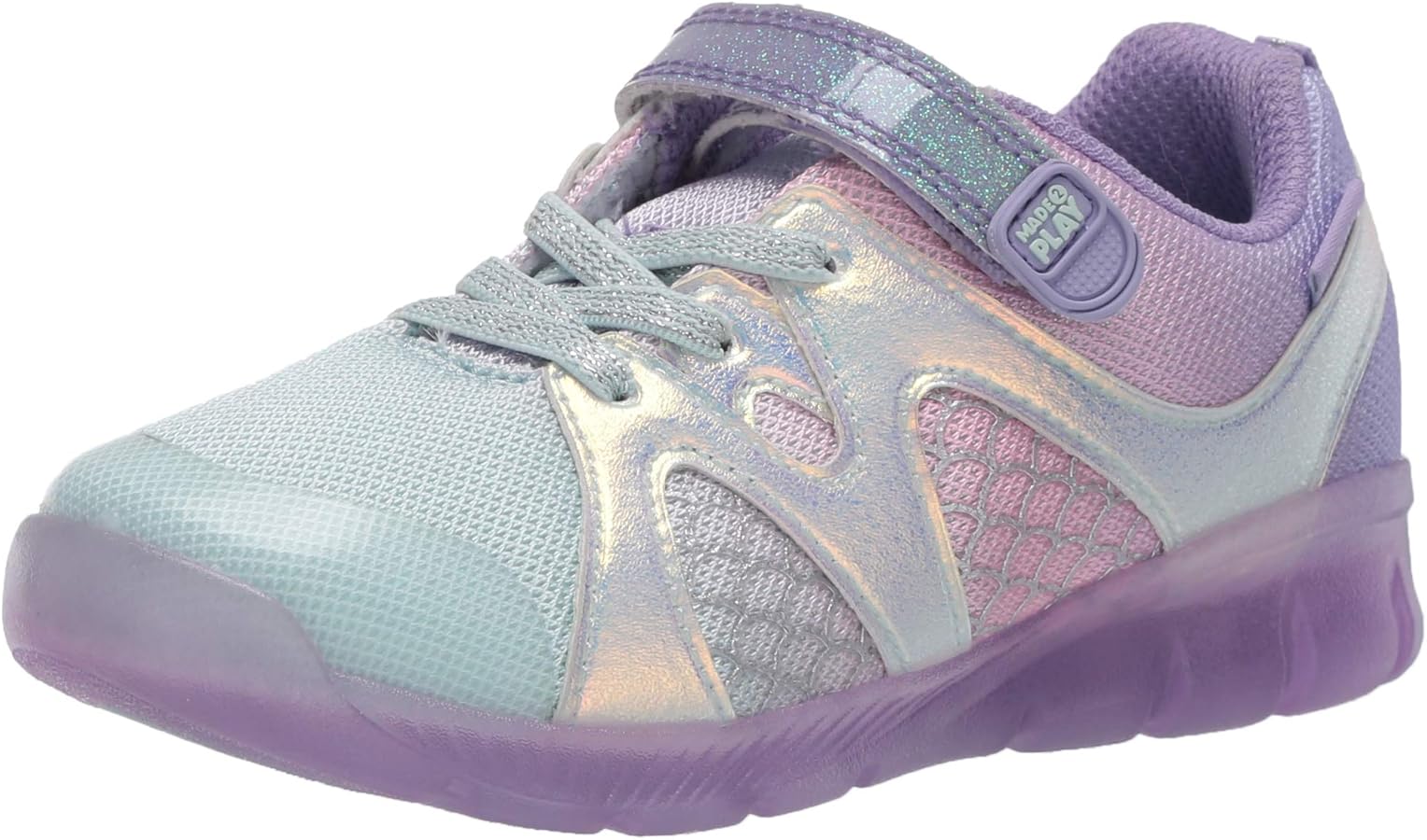 Stride Rite Girl's Made2play Lighted Mermaid Sneaker