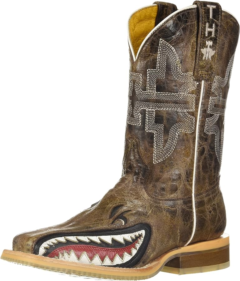 Tin Haul Unisex-Child Sharky Western Boot