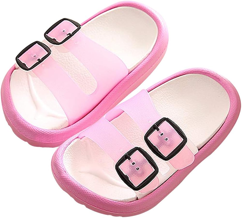 Toddler Little Kids Summer Sandals Non-Slip Boy Girl Slide Lightweight Beach Water Shoes Shower Pool Slippers