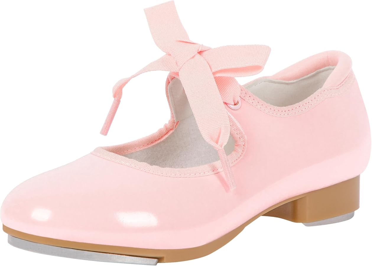 Linodes Leather/Patent Tap Shoe for Girls and Boys (Toddler/Little Kid/Big Kid)