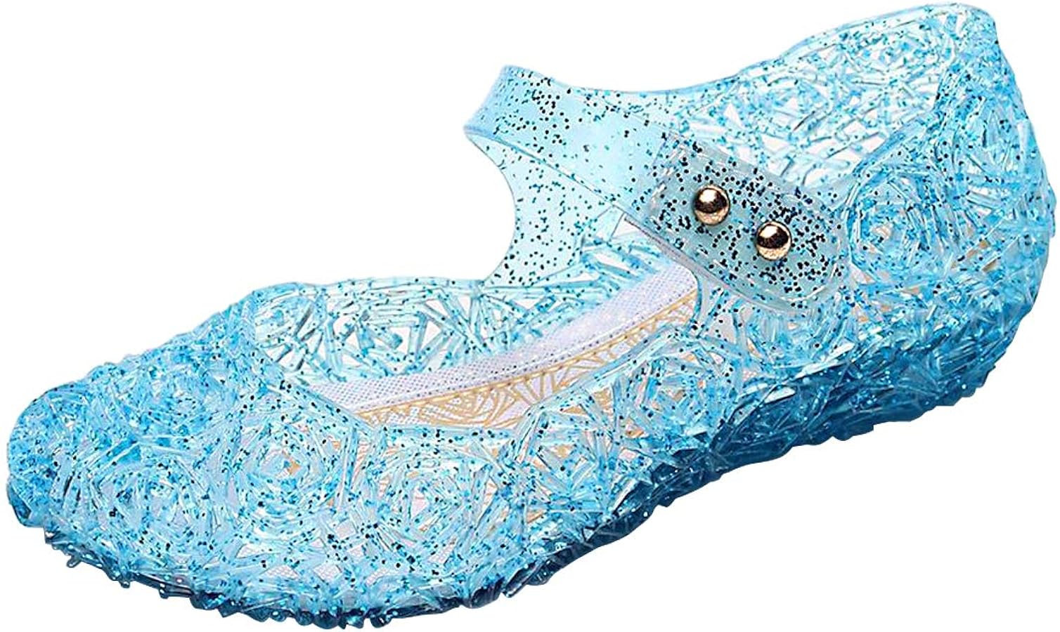 Girls Princess Jelly Shoes for Halloween Christmas Cosplay Costume Kids Sandals Mary Jane Flats