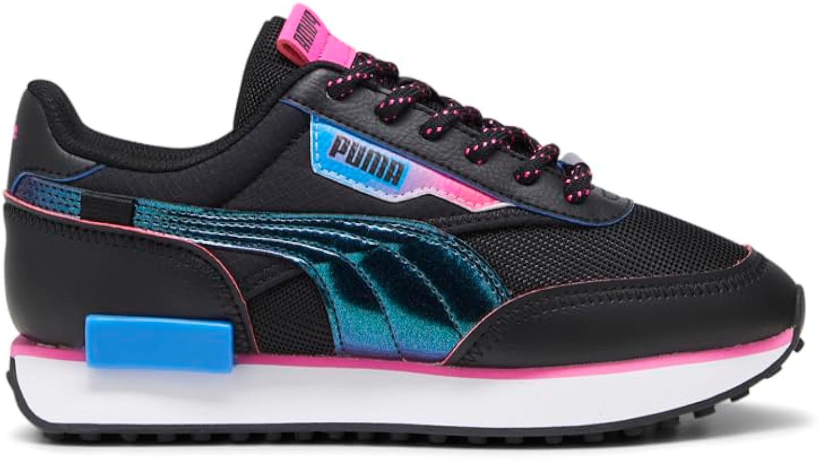 Puma Kids Girls Future Rider Cosmic Grl Lace Up Sneakers Shoes Casual - Black - Size 5.5 M