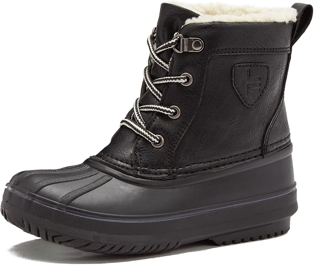 LONDON FOG Warrington Snow Boots for Kids - Insulated Waterproof Winter Snow Duck Boots for Boys and Girls - Little Kid and Big Kid Sizes 11 to 7