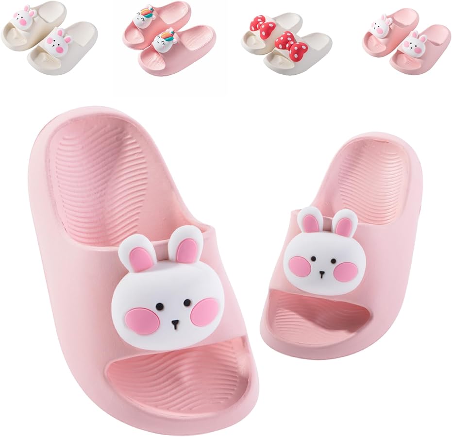 Kids Slides for Girls Boys Toddler Cloud Slides Animal Quick Drying Beach Slides Toddler Pool Shower Flip Flops Slippers