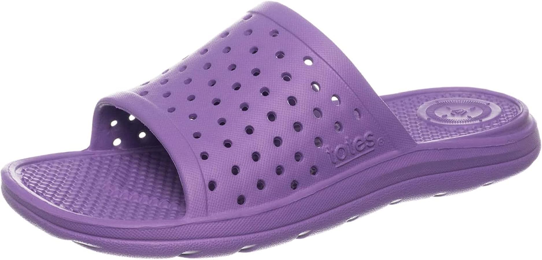 totes Kid's Everywear Ara Slide Sandal: Boy's and Girl's Vented Lightweight and Springy Design, All-Day comfort with a Flexible Waterproof Footbed, Durable Scuff Resistants, Perfect for the Summer