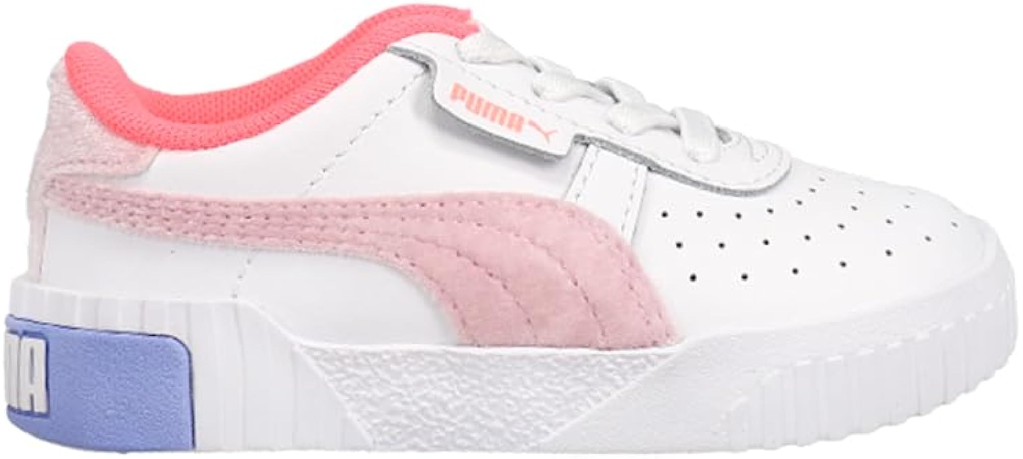 Puma Kids Girls Cali Valentines Ac Perforated Logo Lace Up Sneakers Shoes Casual - White