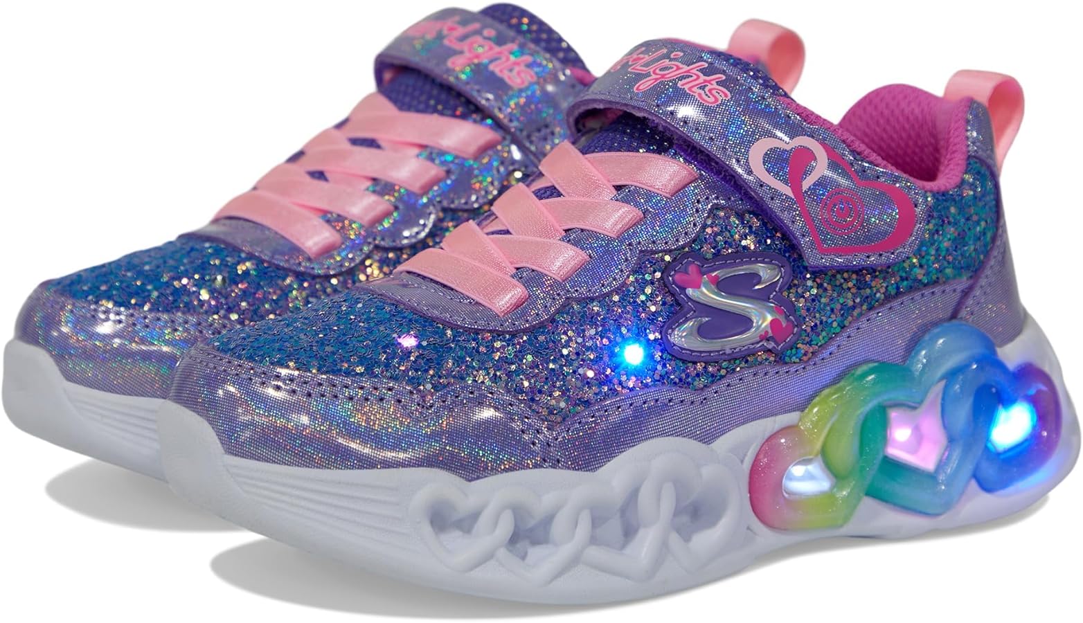 Skechers girls Infinite Heart Lights Fresh