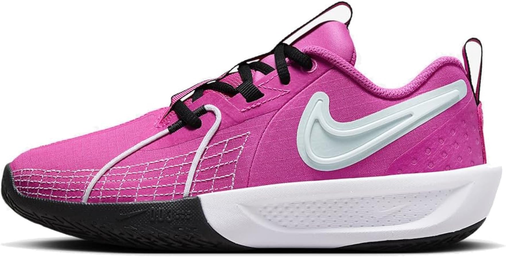 Nike G.T. Cut 3 Big Kids' Basketball Shoes (FD7033-600, Laser Fuchsia/Black/White) Size 6