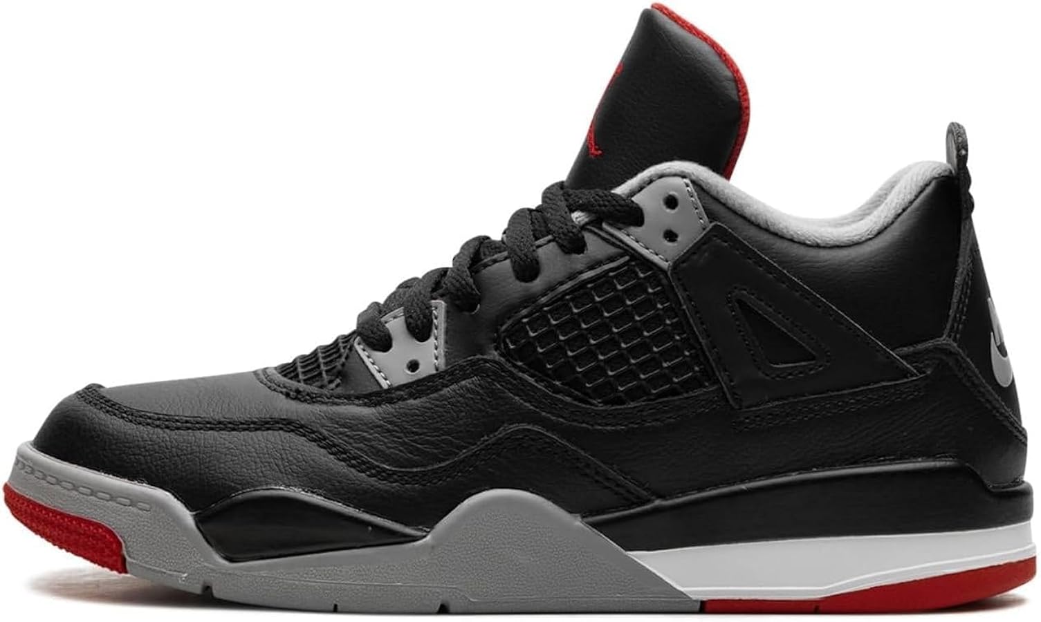 Little Kid's Jordan 4 “Bred Reimagined” Pre-School PS Black/Fire Red-Cement Grey (BQ7669-006)