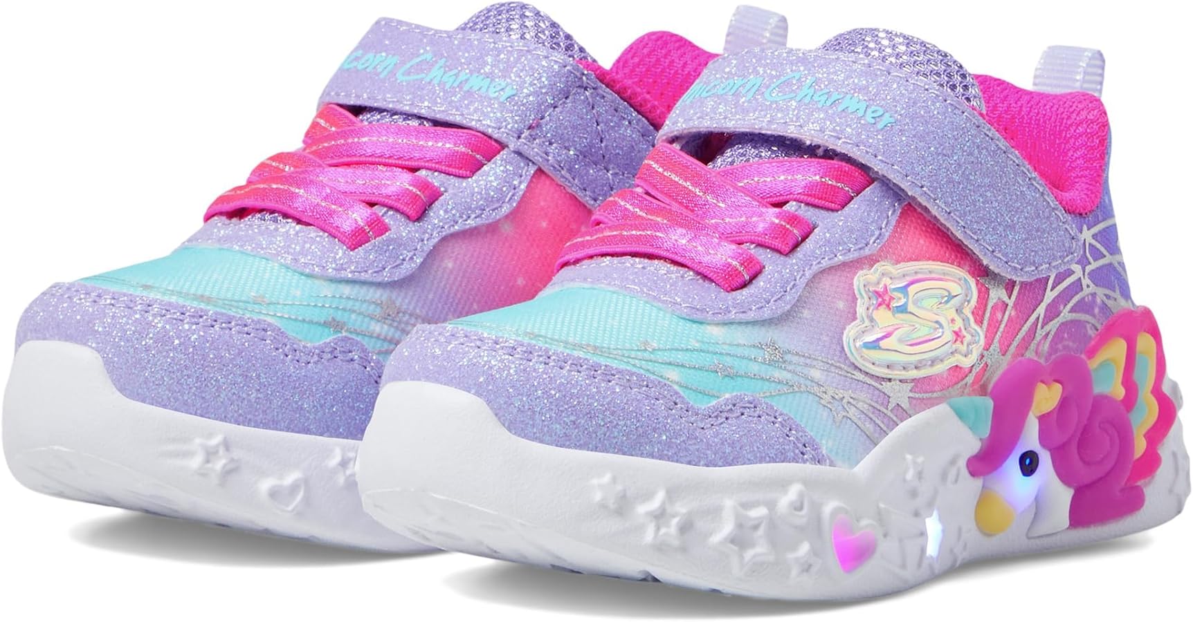 Skechers Unisex-Child Unicorn Charmer-Lil Stellar Sneaker