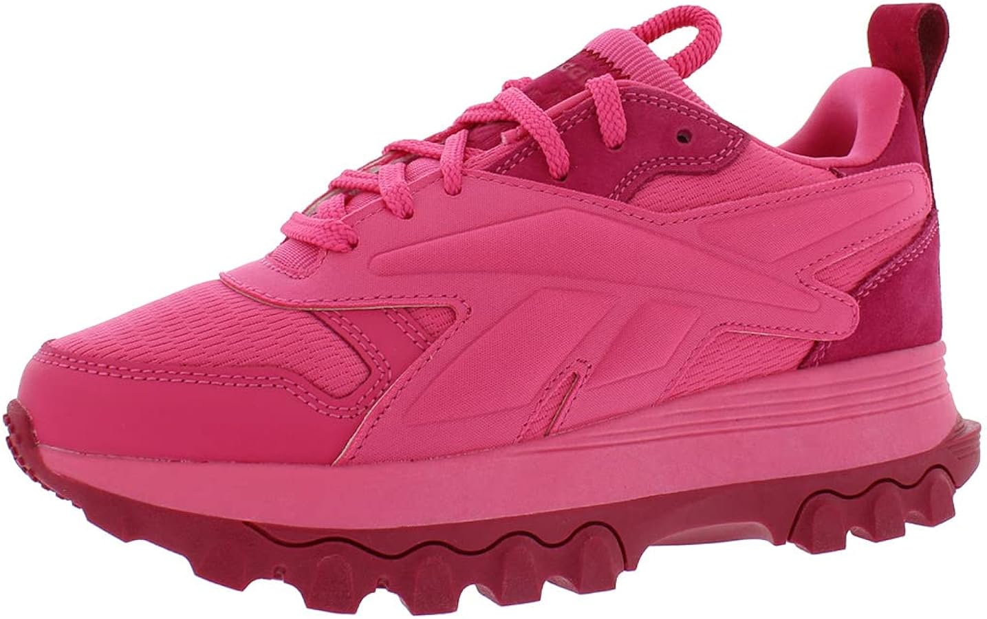 Reebok Classic Cardi V2 GS Girls Shoes Size 4, Color: Pink Fusion/Pink Fusion/Rugged Rose-Pink