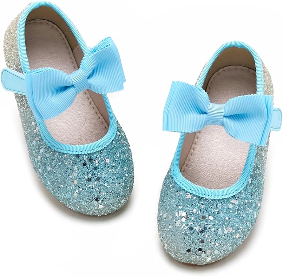 GINFIVE Toddler Girls Dress Shoes Mary Janes Ballerina Flats for Girls Shoes Toddler