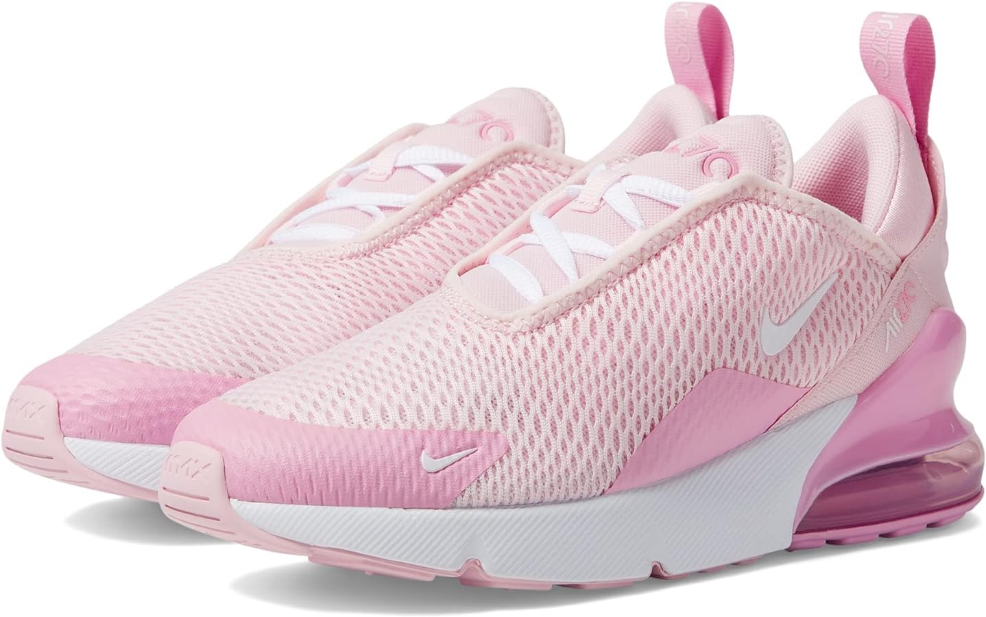 Nike Air Max 270 (Little Kid) Pink Foam/White/Pink Rise 1 Little Kid M